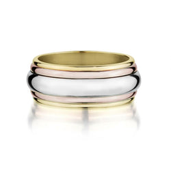 Cartier Saturn Tri-Colour Ring. Size 61(10)