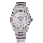 Rolex Oyster Perpetual Datejust S/S MOP & Diamonds Watch
