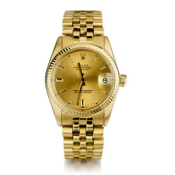Rolex Oyster Perpetual Datejust 18KT Yellow Gold 31MM Watch