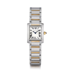 Cartier 18kt Yellow Gold & Stainless Steel Tank Francaise Watch