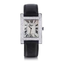 Chopard 18KT White Gold Mother Of Pearl & DIamond H-Watch