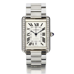 Cartier S/S Tank Solo XL Automatic Diamond Watch