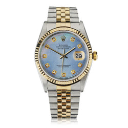 Rolex Oyster Perpetual Datejust Aftermarket MOP Diamond Watch