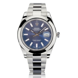 Rolex Oyster Perpetual Datejust II Blue Sticks Dial 41MM Watch