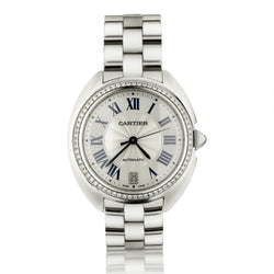 Cartier Clé de Cartier White Gold 35MM Automatic Watch. Ref:57501