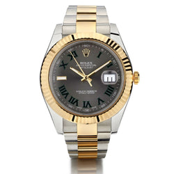 Rolex Oyster Perpetual Datejust II Two-Tone Slate "Wimbledon" Dial Watch