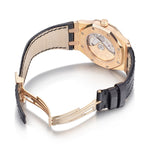 Audemars Piguet 18KT Rose Gold Royal Oak Black Dial Watch. 15300 OR