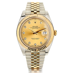 Rolex Oyster Perpetual Datejust 41 Diamond 2-Tone Watch