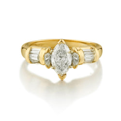 Ladies 14kt Yellow Gold Diamond Ring.  1.10ct Tw.