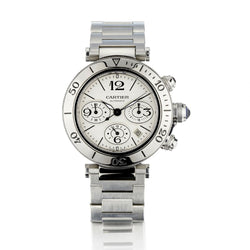 Cartier Pasha Seatimer Chronograph Stainless Steel Watch