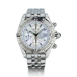 Breitling Chronomat Evolution Stainless Steel Mother Of Pearl Watch