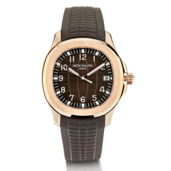 Patek Philippe Rose Gold Aquanaut Brown Dial Watch