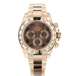 Rolex Everose Gold Cosmograph Daytone Chocolate Dial Watch