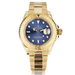 Rolex Oyster Perpetual Yacht-Master 40MM YG Blue Dial Watch