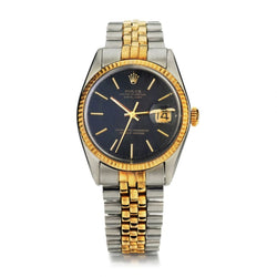 Rolex Oyster Perpetual Datejust Two-Tone Black Dial 1978 36MM Watch