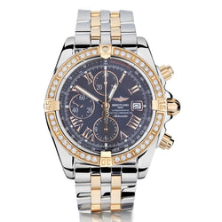 Breitling Chronomat Evolution Rose Gold/Steel Diamond 44MM Watch