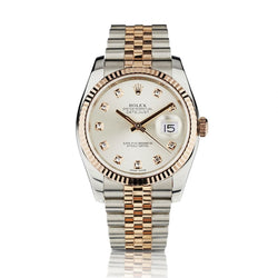 Rolex Oyster Perpetual Datejust Two-Tone Diamond Dial 36MM Watch