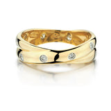 Tiffany & Co. 18KT Yellow Gold And Platinum Etoile Diamond Ring