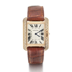 Cartier Mid-Size Tank Anglaise Factory Diamond RG Watch