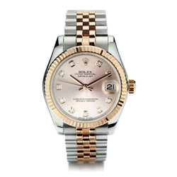 Rolex Oyster Perpetual Everose Gold And Steel 31MM Datejust Watch