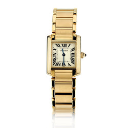 Cartier Ladies 18KT Yellow Gold Tank Francaise Quartz Watch