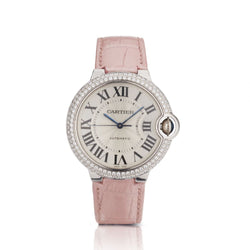 Cartier White Gold Diamond 36MM Ballon Bleu Watch