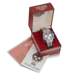 Vintage Heuer Autavia GMT Ref. 2446C Stainless Steel Rare Watch