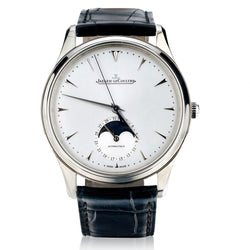 Jaeger le Coultre Master Ultra thin moon wristwatch. Unworn.