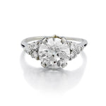 Ladies Platinum Vintage Diamond Ring. 2.74ct Tw