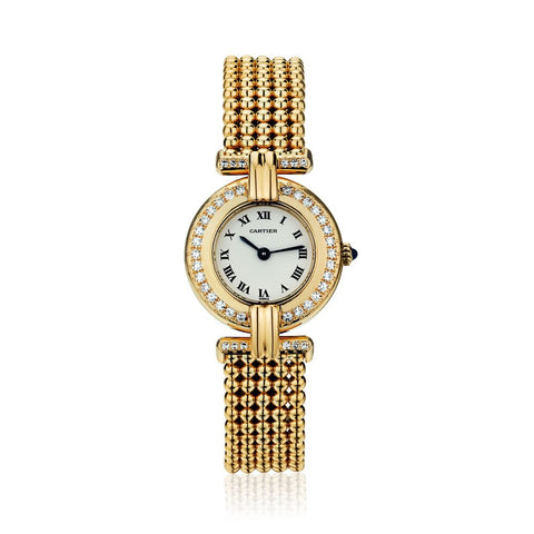 Cartier 18KT Yellow Gold And Diamond Colisee Watch