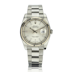 Rolex Oyster Perpetual Datejust S/S And White Gold 36MM Watch
