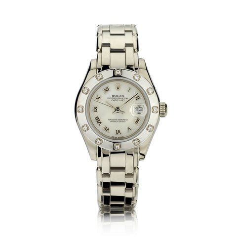 Rolex Oyster Perpetual Lady-Datejust Pearlmaster Gold And Diamond Watch