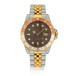 Rolex Oyster Perpetual GMT Master Two-Tone Root Beer Watch 1986