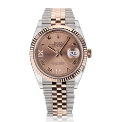 Rolex Oyster Perpetual Everose Gold And Steel Datejust 36MM Watch