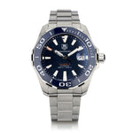 Tag Heuer Aquaracer Calibre 5 43MM Stainless Steel Watch. Ref: WAN 2110