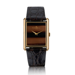 Baume And Mercier Vintage Yellow Gold Tigers Eye Dial Watch