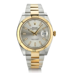 Rolex Oyster Perpetual Datejust 41MM Fluted Bezel 2-Tone Watch