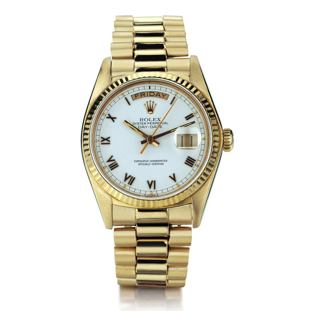 Rolex Oyster Perpetual 18KT Yellow Gold Day/Date 1982 Watch – Van Rijk