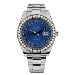 Rolex Oyster Perpetual Datejust 41MM Aftermarket Diamond Watch