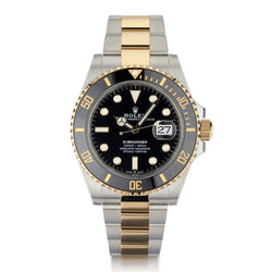 Rolex Oyster Perpetual Two-Tone Ceramic Submariner Black Dial  Watch.40mm