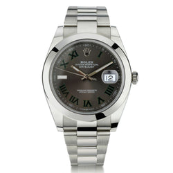 Rolex Oyster Perpetual Datejust 41MM Stainless Steel Wimbledon Dial Watch