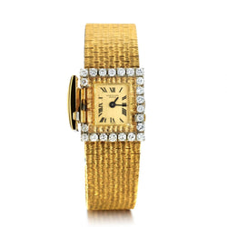Patek Philippe 18KT Yellow Gold And Diamond Ladies Vintage Dress Watch
