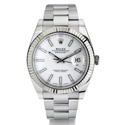 Rolex Oyster Perpetual Datejust II 41MM Steel White Dial Watch