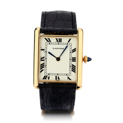 Cartier Jumbo Rare Tank Louis 18KT Yellow Gold Watch