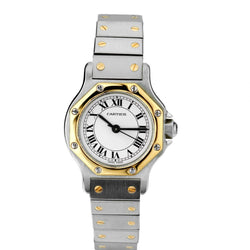 Cartier 18KT Yellow Gold And Stainless Steel Santos Ronde Watch