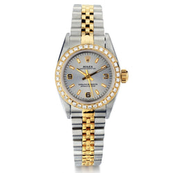 Rolex Oyster Perpetual No-Date Datejust Diamond Two-Tone Watch