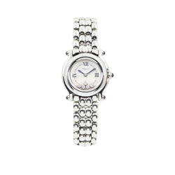 Chopard Round Happy Sport Diamond & Stainless Steel Watch  278250-3006.