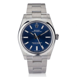 Rolex Oyster Perpetual Blue Dial 34MM Automatic Watch