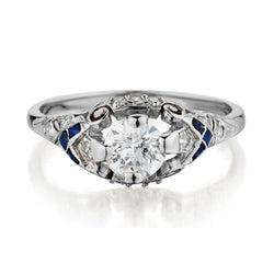 Ladies Art Deco Vintage Diamond ring.