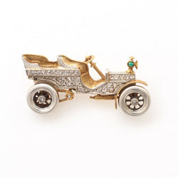Vintage Diamond Motorcar Pin/Brooch